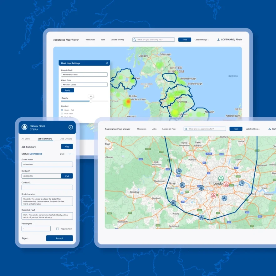 Main dashboard view of Allianz UK insurance systems – case study on maintenance and development of insurance platforms.