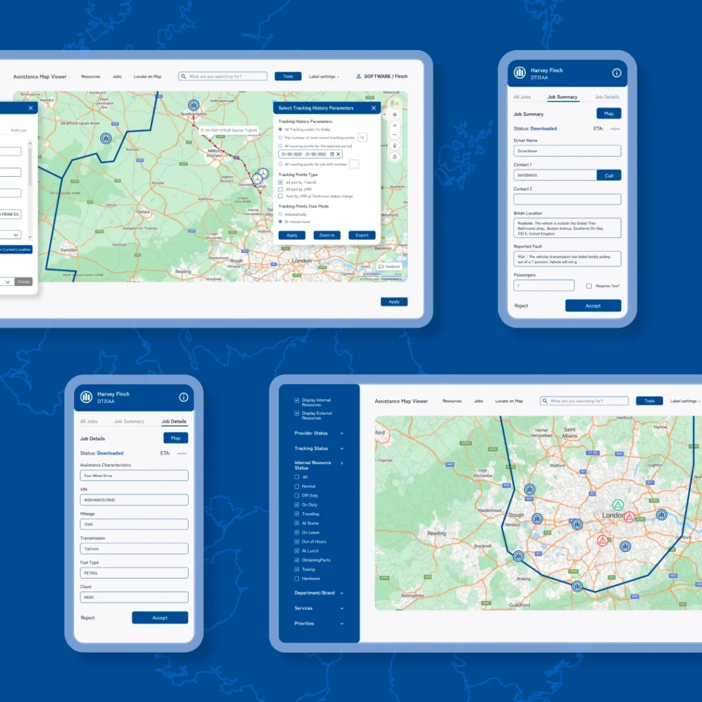 User interfaces and integrations developed for Allianz UK – scalable insurance IT system solution.