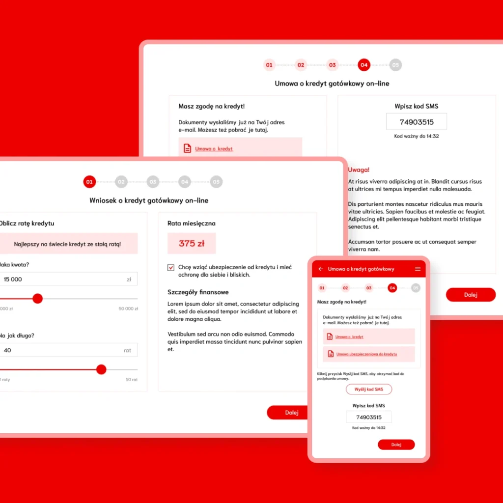 Zautomatyzowany przebieg wniosku kredytowego – aplikacja webowa krok po kroku.