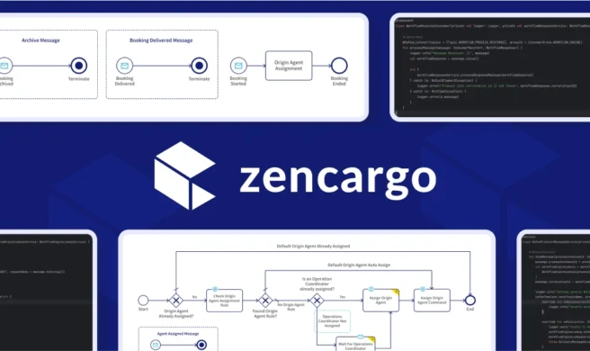 Screenshots presenting how Zencargo supports logistics operations