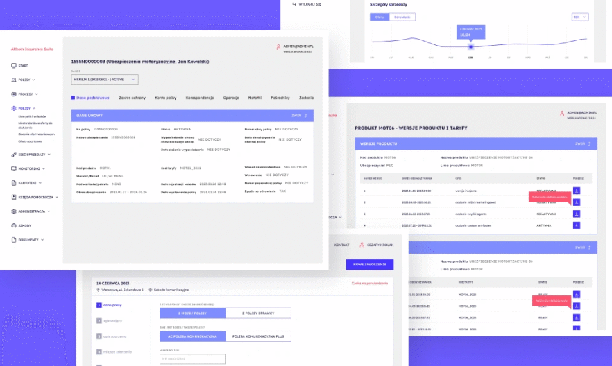 Insurance system for new companies - Altkom Insurance Suite
