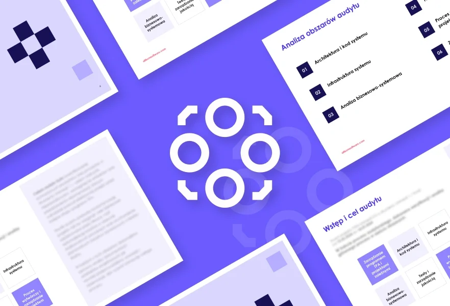 Mockup artefaktów powstałych podczas audytu IT dla klienta